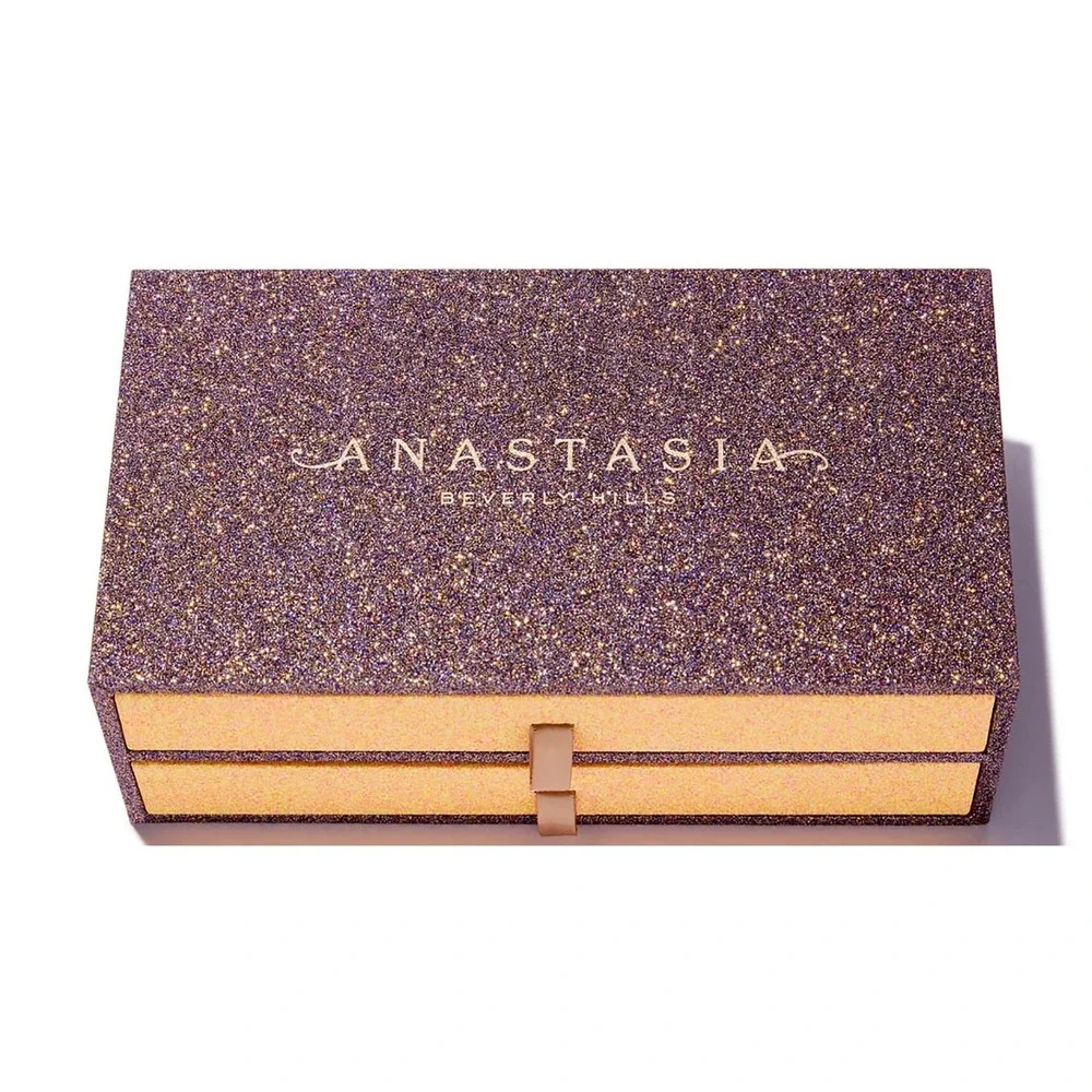 Anastasia Beverly Hills Glitter Makeup Organizer 2 Drawer Vanity Storage Box